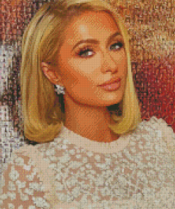 Paris Hilton Short Hair Diamond Painting