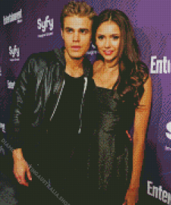 Paul Wesley And Nina Dobrev Diamond Painting