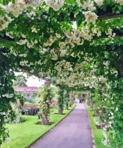 Pergola With Flowers Diamond Painting