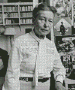 Philosopher Simone de Beauvoir Diamond Painting