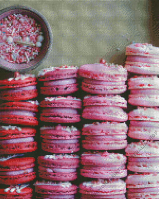 Pink Macarons Diamond Painting