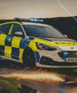 Police Car Diamond Painting