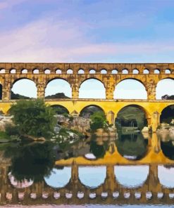 Pont Du Gard Nimes France Diamond Painting