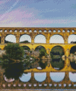 Pont Du Gard Nimes France Diamond Painting