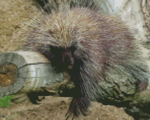 Porcupine Sleeping Diamond Painting