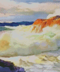 Pounding Surf Vintage Art Diamond Painting