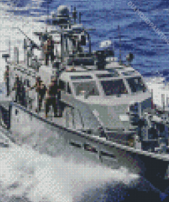 Pt Military Boat Diamond Painting