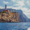 Punta Carena Lighthouse Diamond Painting