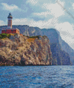 Punta Carena Lighthouse Diamond Painting