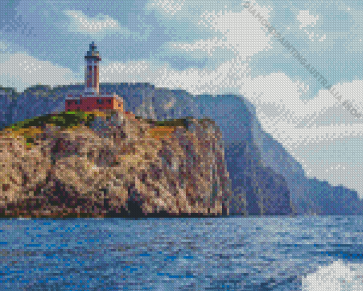 Punta Carena Lighthouse Diamond Painting