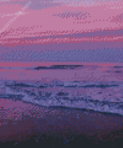 Purple Beach Diamond Painting