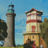 Queenscliff Black Lighthouse Diamond Painting