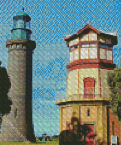 Queenscliff Black Lighthouse Diamond Painting