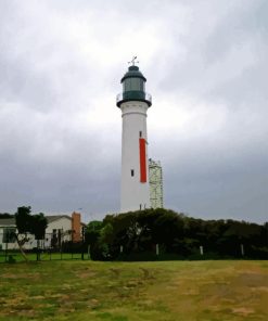 Queenscliff White Lighthouse Diamond Painting