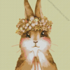 Rabbit Flower Crown Diamond Painting