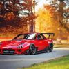 Red Mazda RX 7 Diamond Painting