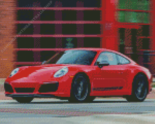 Red Porsche Diamond Painting