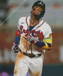 Ronald Acuna Jr Baseball Outfielder Diamond Painting