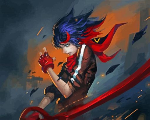 Ryuko Matoi Character Art Diamond Painting