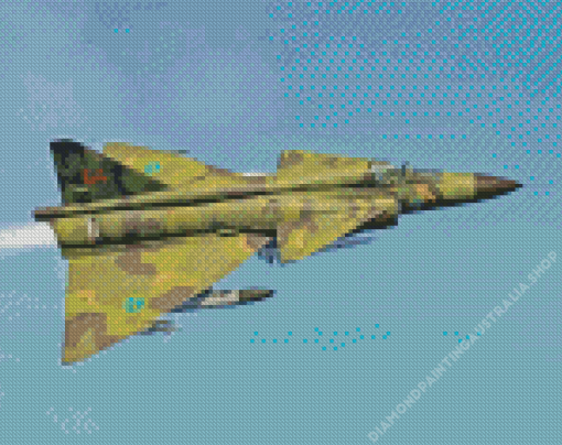 Saab 37 Viggen Diamond Painting