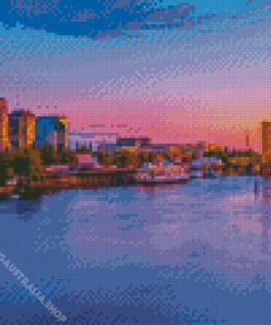 Sacramento at Sunset Diamond Painting