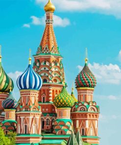 Saint Basil Cathedral In Russia Diamond Painting