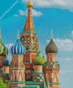 Saint Basil Cathedral In Russia Diamond Painting