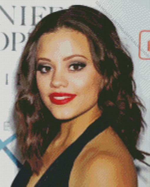 Sarah Jeffery With Red Lipstick Diamond Painting