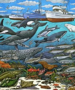 Sea Animals Art Diamond Painting