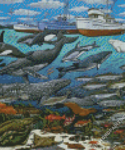 Sea Animals Art Diamond Painting