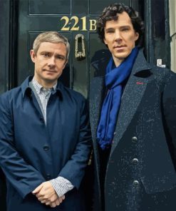 Sherlock Holmes and Doctor Watson Diamond Painting