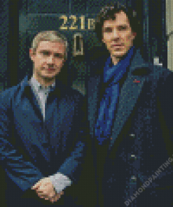 Sherlock Holmes and Doctor Watson Diamond Painting