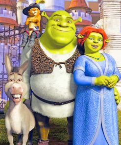 Shrek And Fiona Diamond Painting