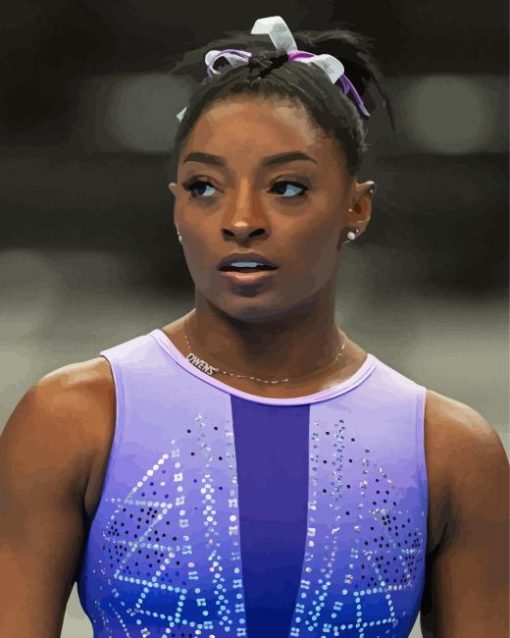 Simone Biles Gymnast Diamond Painting