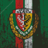 Slask Wroclaw Logo Splatter Art Diamond Painting