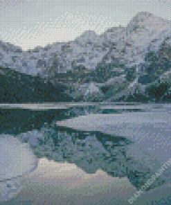 Snowy Tatra Morskie Oko Diamond Painting