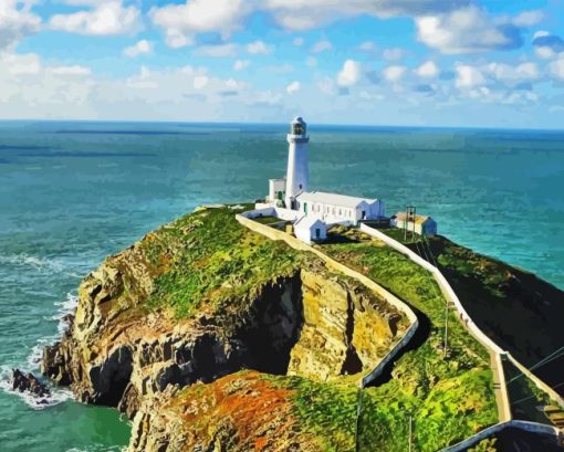 South Stack Lighthouse Diamond Painting