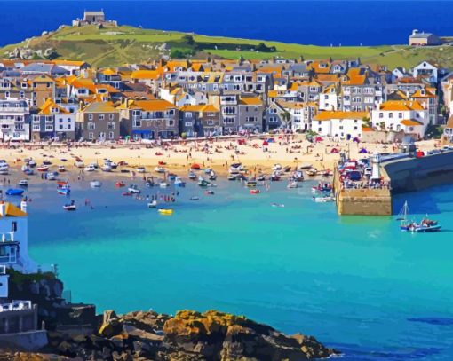 St Ives Bay Island Diamond Painting