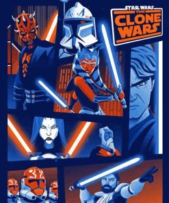 Star Wars Clone Wars Poster Diamond Painting