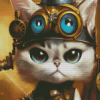 Steampunk Kitty Diamond Painting