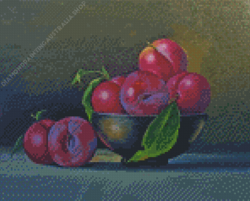 Still Life Plums Diamond Painting