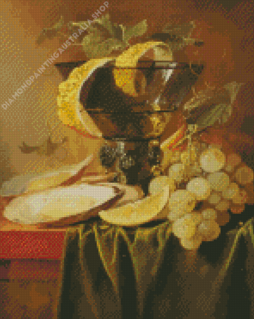 Still Life with a Glass and Oysters Diamond Painting