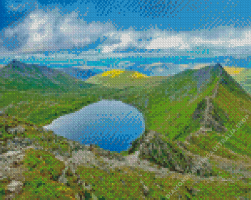 Striding Edge Helvellyn Mountain Diamond Painting