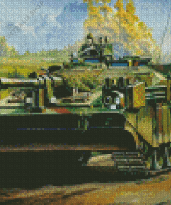 Strv 103 Tank Diamond Painting