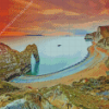 Sunset At Durdle Door Diamond Painting