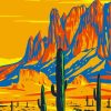 Superstition Mountain Poster Diamond Painting