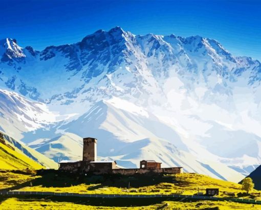 Svaneti Landscape Diamond Painting