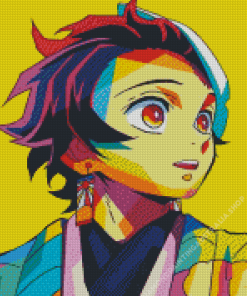 Tanjirou Pop Art Diamond Painting