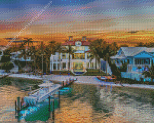 Tequesta Florida Sunset Diamond Painting