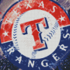 Texas Rangers Baseball Logo Diamond Painting